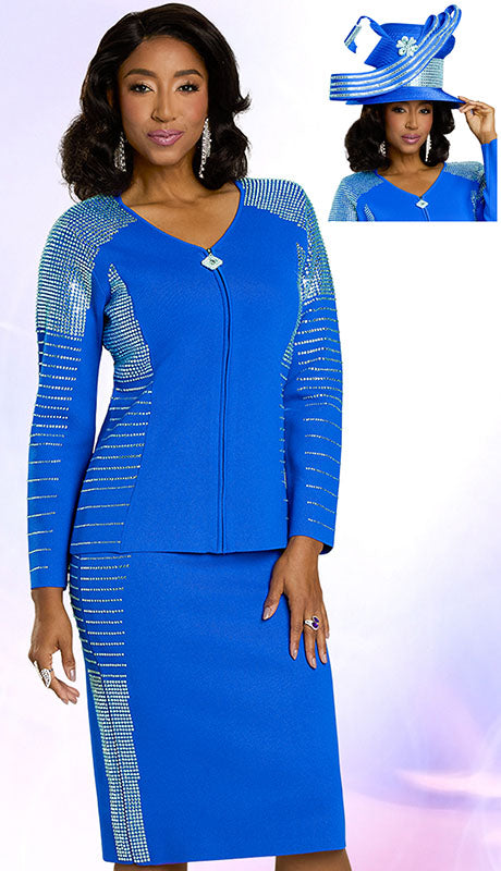 Donna Vinci Knit 13433-RYL Womens  Suit