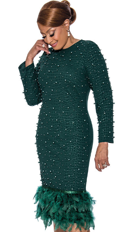 Dorinda Clark Cole 5031-GRN-IH Ladies  Dress