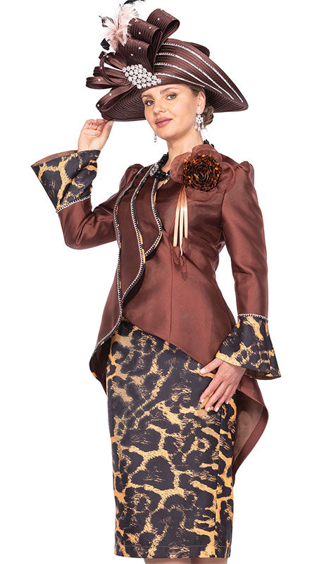 Elite Champagne 5974-BRN Ladies  Suit