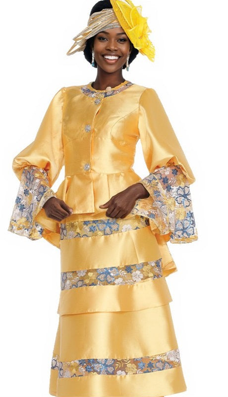 Champagne Italy 6025-GLD  Suit for Ladies