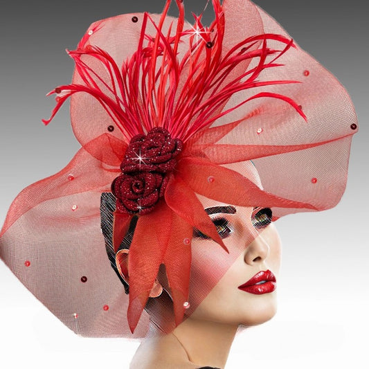 RADIANCE FA3345-RE- Fascinator