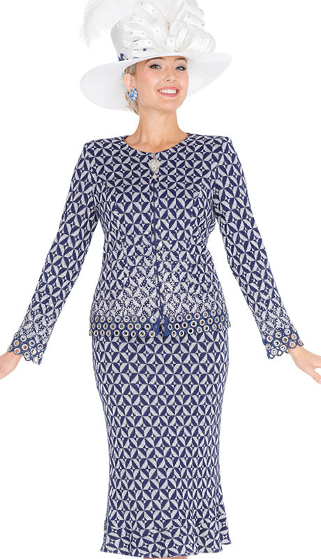 Elite Champagne Knit 5981  Suit