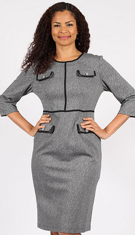Diana Couture 8756-GRY  Dress