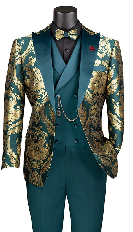 Vinci Mens Suit MVJQ-1-EMR