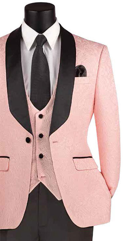 Vinci Mens Tuxedo TVSJ-1-PNK