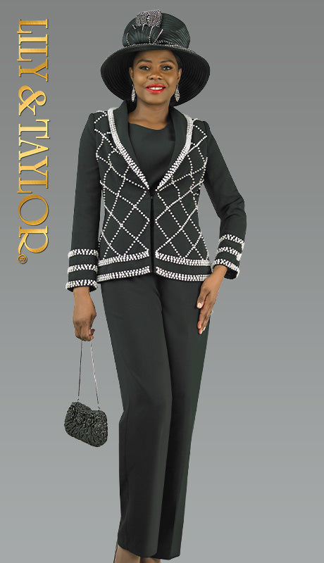 Lily And Taylor Knit 4838-QO BLK
