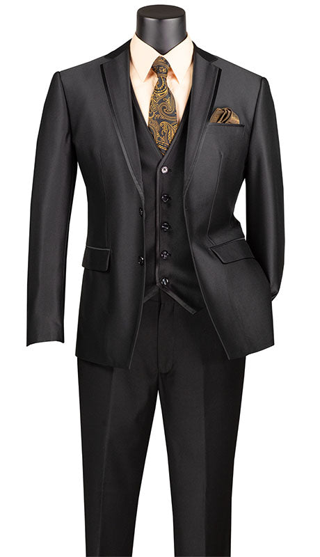 Vinci Mens Suit SV2D-1-BLK