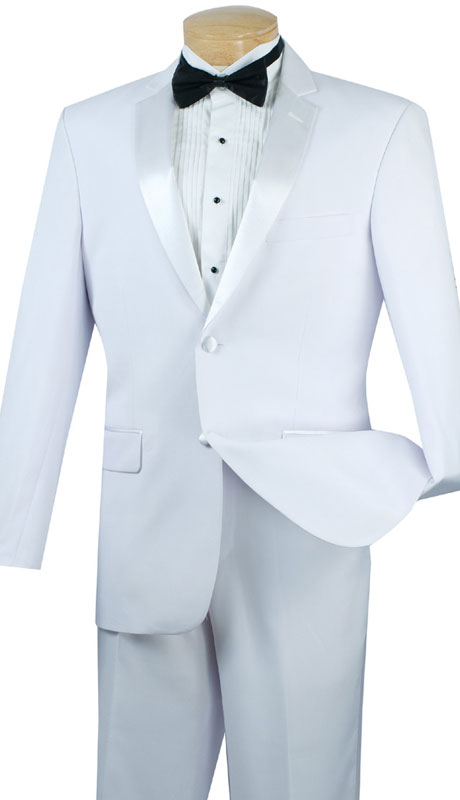 Vinci Mens Tuxedo T-SC900-WH