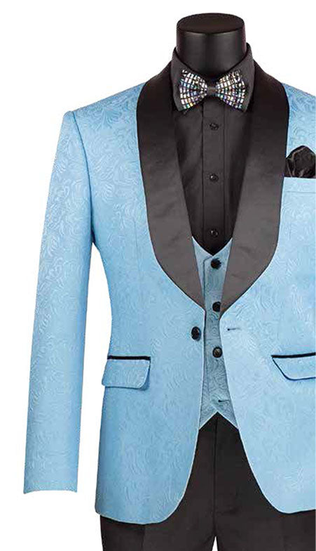 Vinci Mens Tuxedo TVSJ-1-LBLU
