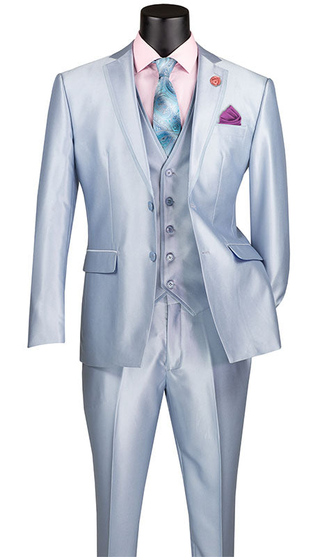 Vinci Mens Suit SV2D-1-BLU