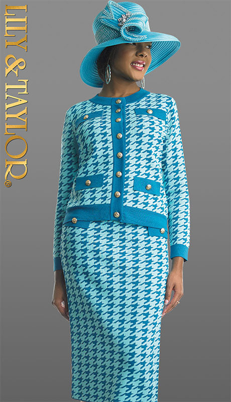Lily And Taylor Knit 802-TUR-QS