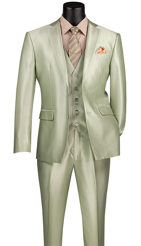 Vinci Mens Suit SV2D-1-SAGE