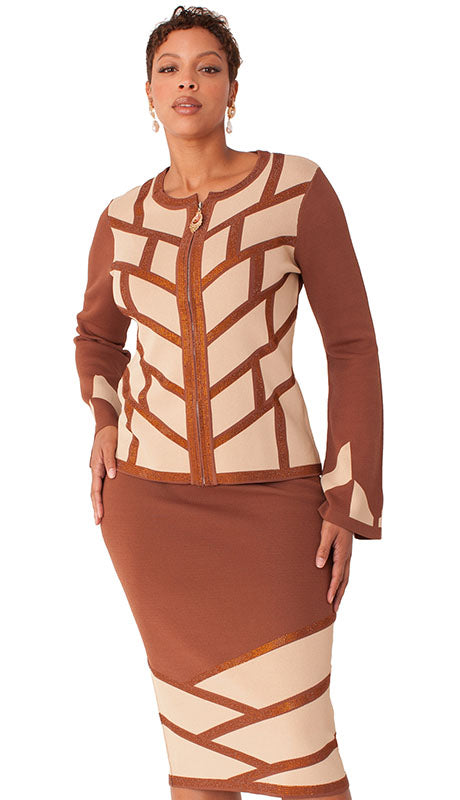 Kayla By Tally Taylor 5326-BRN  Suit