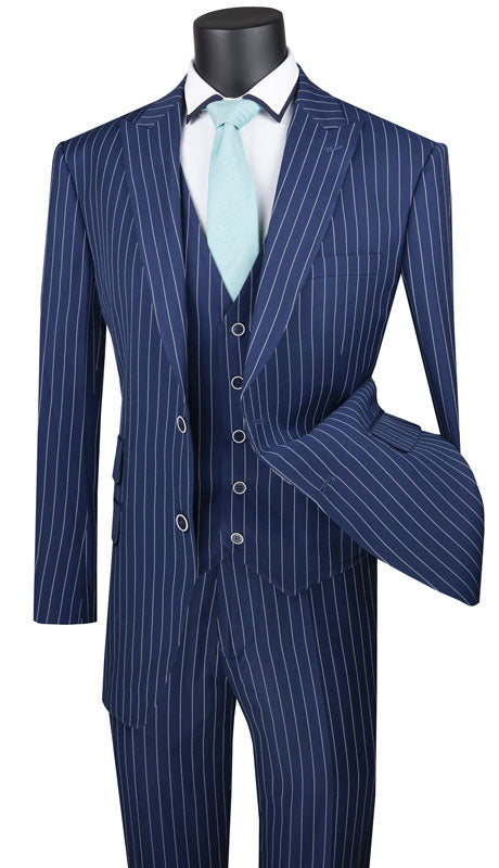 Vinci Mens Suit V2RS-9-BLU