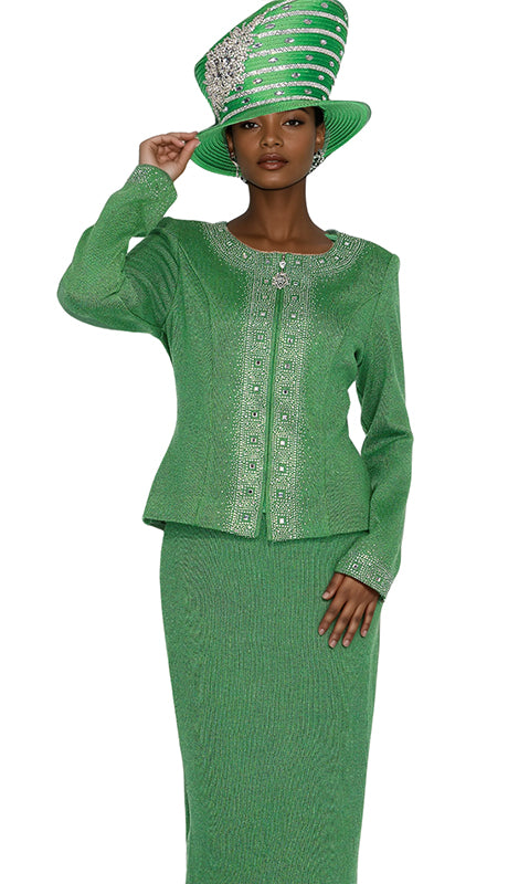Champagne Italy Knit 5953-GRN-IH  Suit for Women