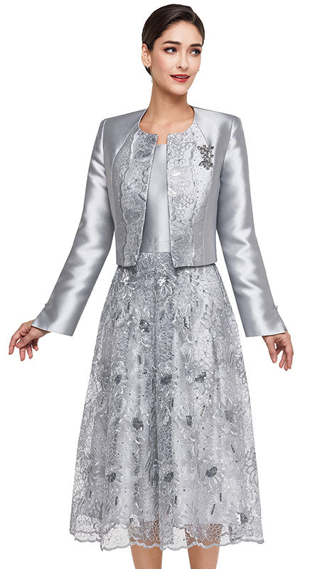 Serafina 6435-SIL-CO Ladies  Dress