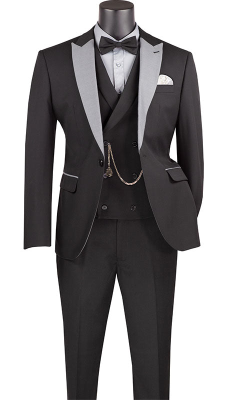 Vinci Mens Suit SV2K-5-BLK