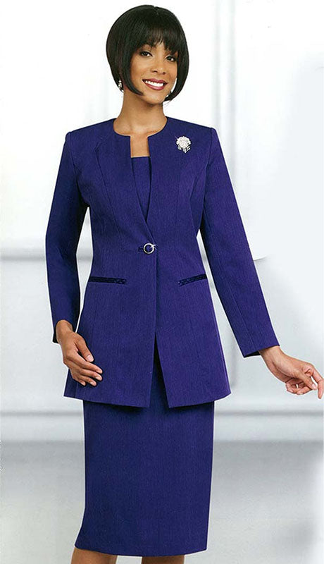 Ben Marc 78099-PUR Usher Suit