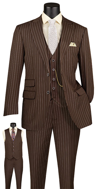 Vinci Mens Suit V2RS-9-BRN
