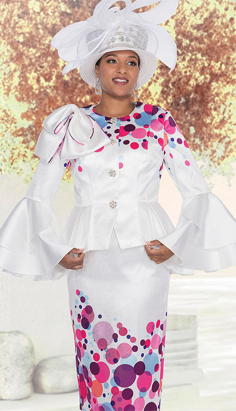 Elite Champagne 6072-WHT  Suit