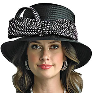 Lily and Taylor H117-BLK-QO  Hat