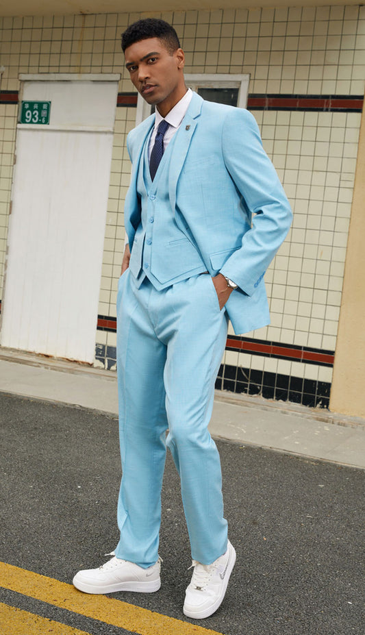 Stacy Adams SM156H1-QO TEAL Mens Suit