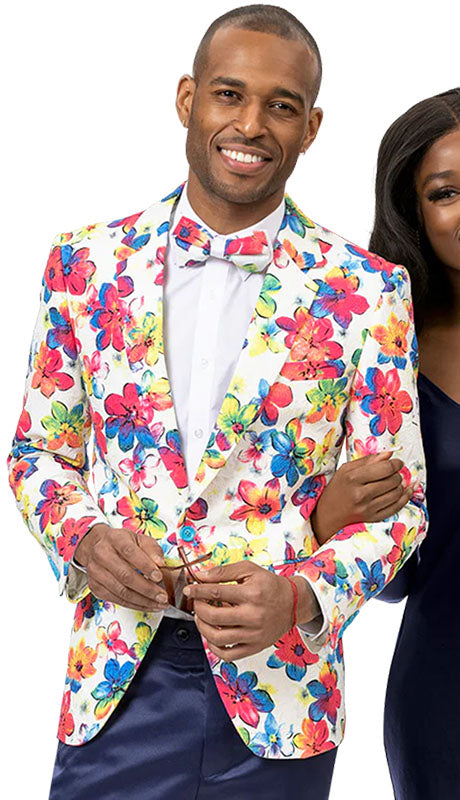 EJ Samuel J163-FLOWER Mens Blazer