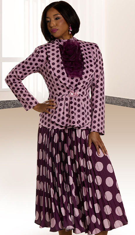 Donna Vinci 12148-BWO-QS  Suit