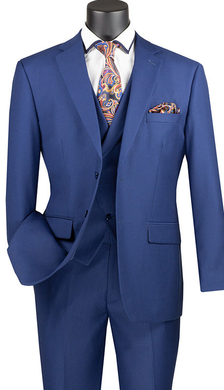 Vinci Mens Suit MV2TR-BLU