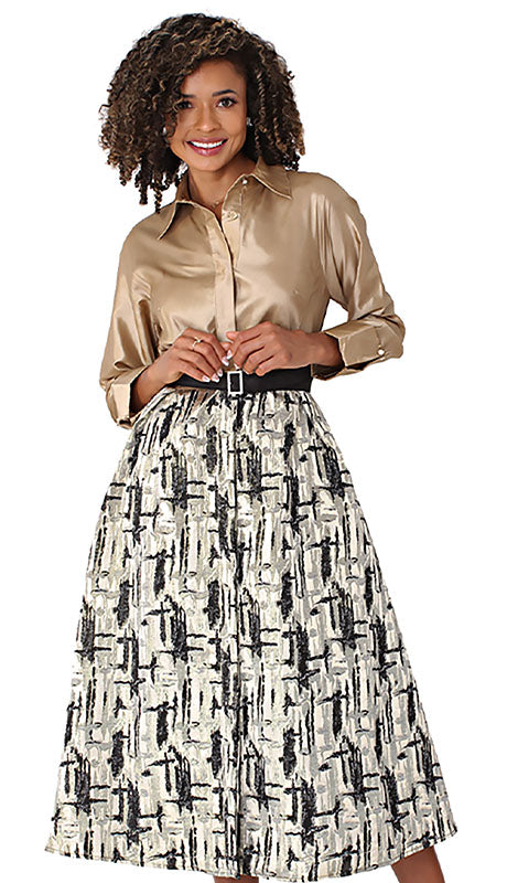 Chancele 9710-GLD Ladies  Dress