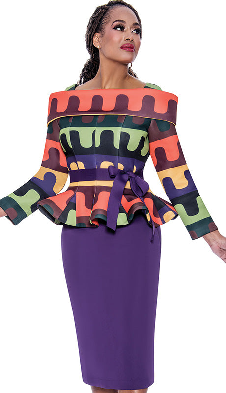 Stellar Looks SL1902-PUR-IH Designer  Suit