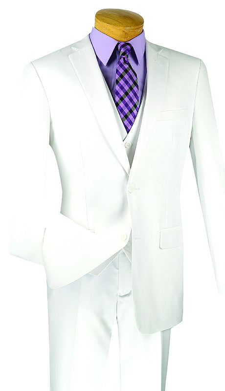 Vinci Mens Suit SV2900-WHT