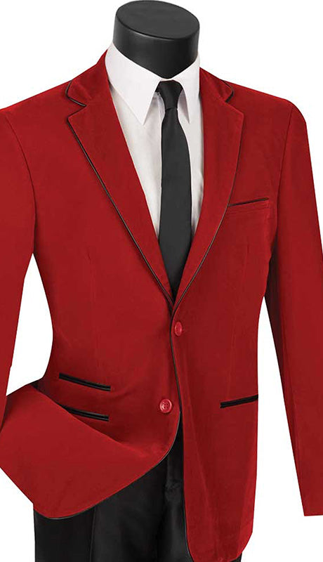 Vinci Mens Sport Coat BS-02-RED