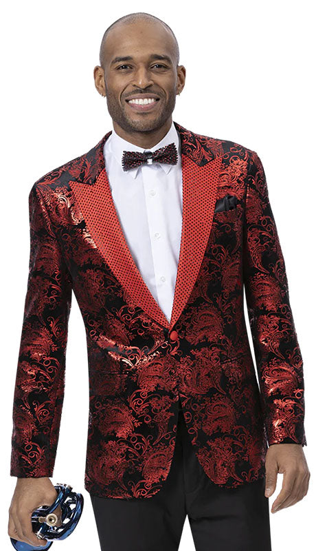 EJ Samuel J178-RED Mens Blazer