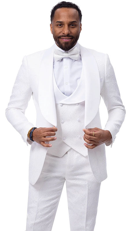EJ Samuel JP138-WHT Mens Suit