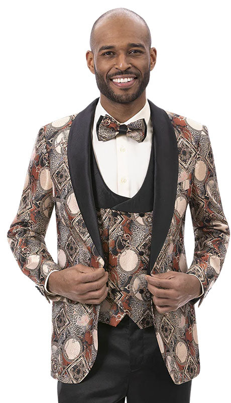 EJ Samuel J180-RUST Mens Blazer