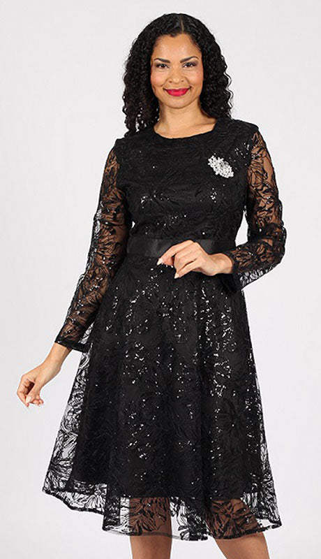 Diana Couture 8639-BLK  Dress