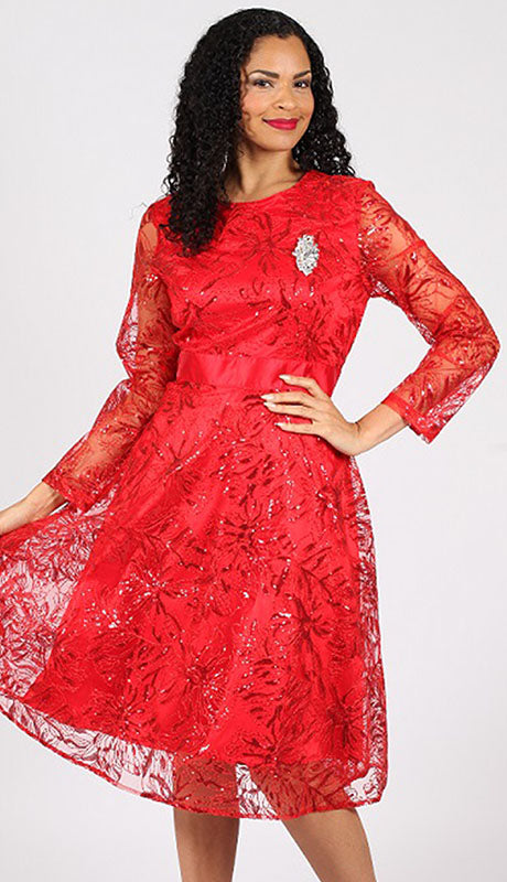 Diana Couture 8639-RED  Dress