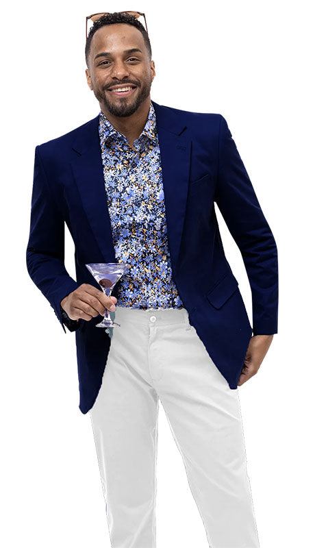 EJ Samuel CHJ01-NVY Chino Blazer