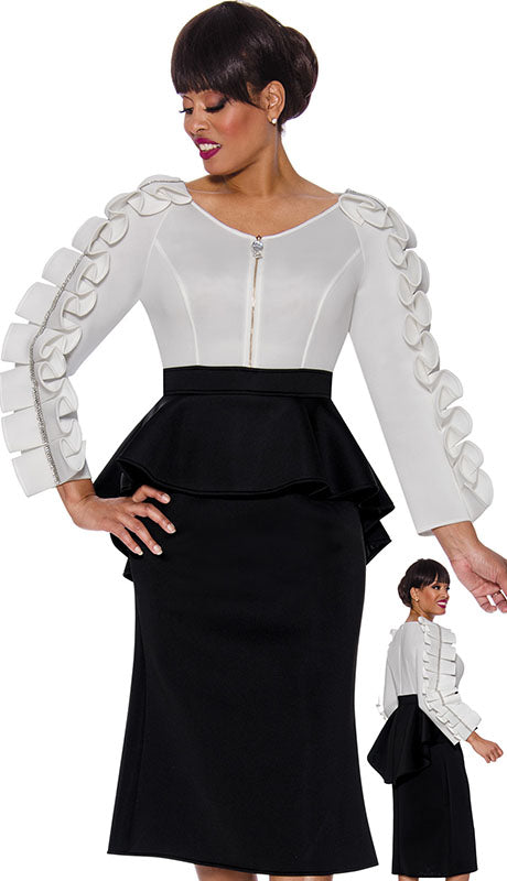 Stellar Looks SL1771-BWW-QS Designer  Dress