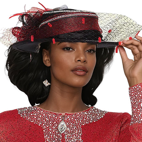 Champagne Italy H5961-RED-IH  Hat