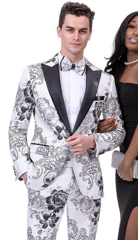 EJ Samuel JP103-WHT Mens Suits