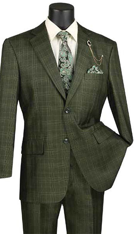 Vinci Mens Suit V2RW-7-OLI