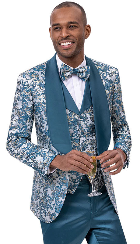 EJ Samuel JP108-TEAL Mens Suits