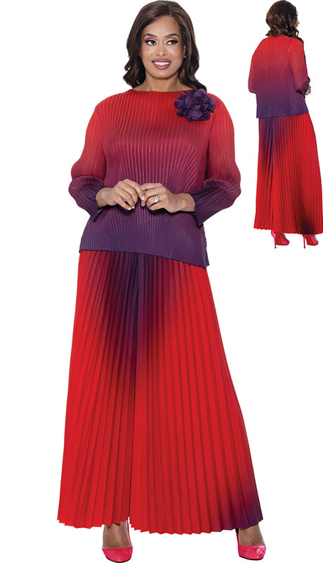 Divine Casuals DC1782-RED Ladies Outfit