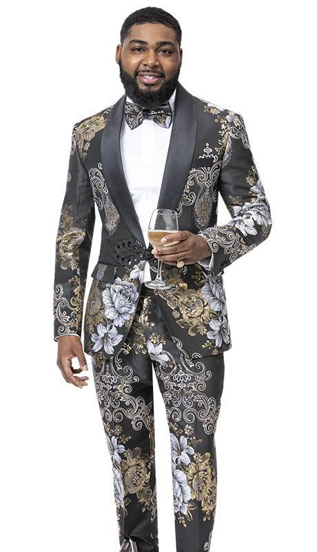 EJ Samuel JP119-BLK Mens Suits