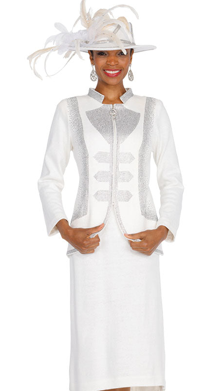 Elite Champagne Knit 5967-OFW-IH  Suit