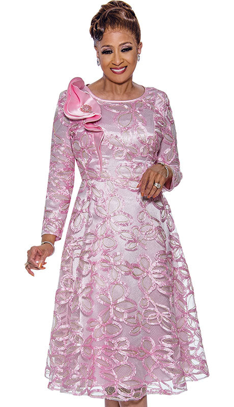Dorinda Clark Cole 5271-PNK-IH Ladies  Dress