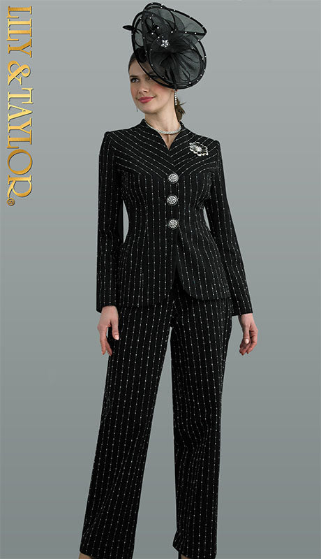 Lily And Taylor 4754-QO Ladies Pant Suit