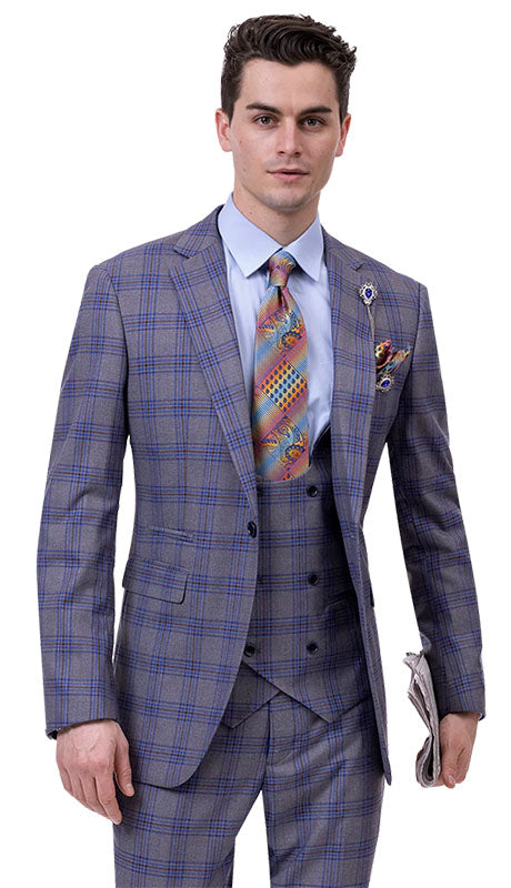 EJ Samuel M2764-GRY Mens Suits